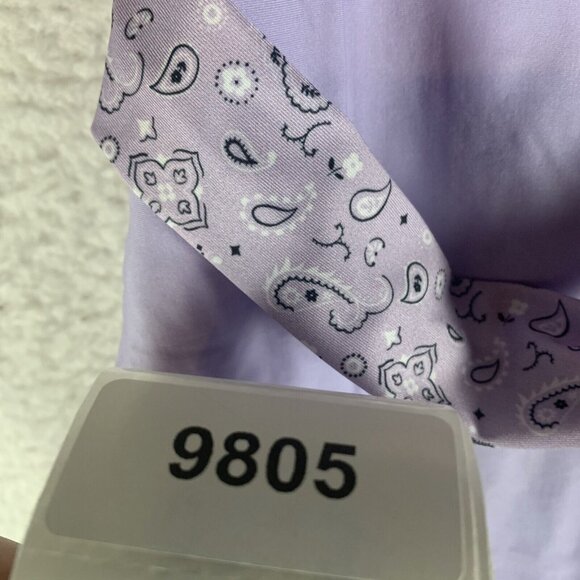 Aqua Swim One Piece Swimsuit Women's Small Lavender Stretch Belted-Waist S9805 - Picture 6 of 6